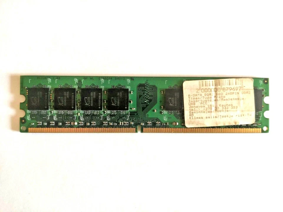 ADATA DDR2 Desktop RAM 800MHz 2GB  - Image 2 of 2