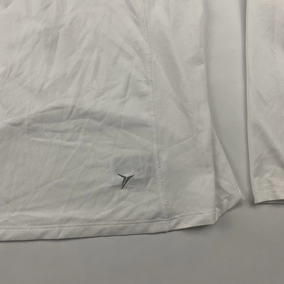 Camiseta Old Navy Active Go-Dry Blanca para Correr Ligera Manga Larga Malla Talla S Foto 4 de 4