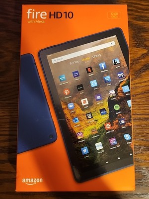 Amazon Fire HD 10 w/ Alexa 32GB, AC Wi-Fi, Dolby Atmos, MicroSD, 10.1'' - Black