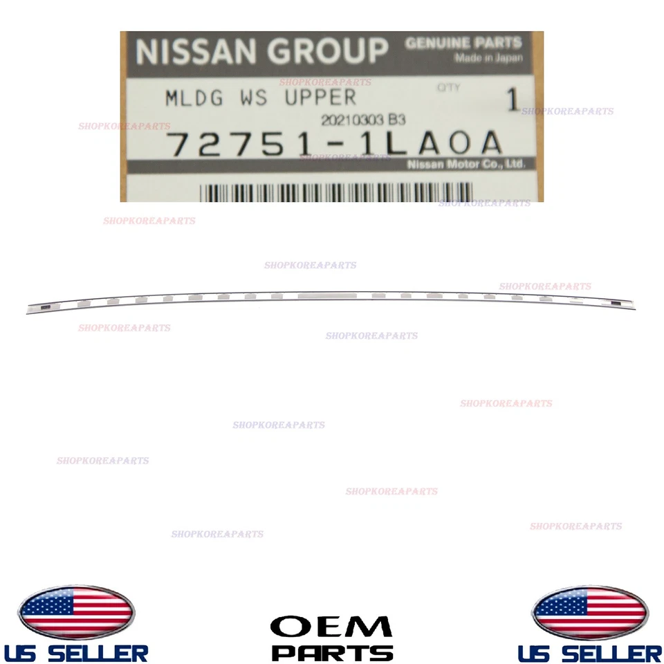 Moldura de pilar de parabrisas superior genuina OEM Nissan Armada Infiniti QX80 Foto 2 de 4