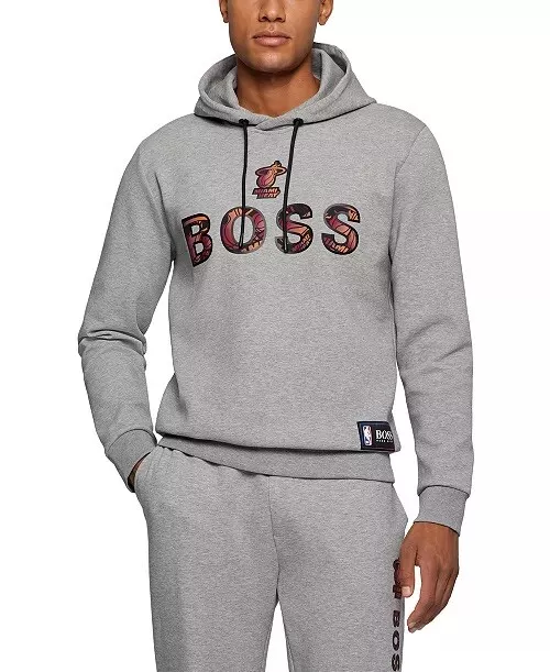 BOSS - BOSS & NBA cotton-blend tracksuit bottoms