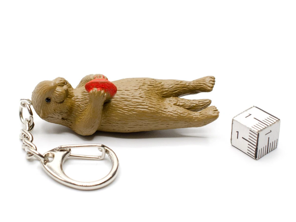 Otter Porte-Clés Miniblings pendentif Animal Loutre de Mer Loutre Rouge  Musche