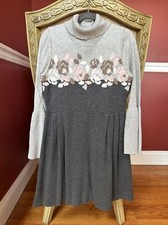 Janie And Jack Girls Turtleneck Sweater Dress, Size 10