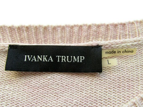 NWT $89 Womens Ivanka Trump Pale Pink Holiday Christmas Sweater Large L - Picture 3 of 5