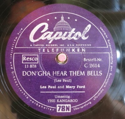 Les Paul 78 RPM / The Kangaroo & Don`gha Hear Them Bells (12-0524-HS)