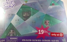 Littlest Pet Shop Exclusive Crystal Collection Set of 19 Pets Jade Catkins New