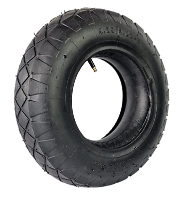 GEKO Schubkarre Reifen mit Schlauch 4.80/4.00-8 Ersatzreifen Mantel 4PR Reifen