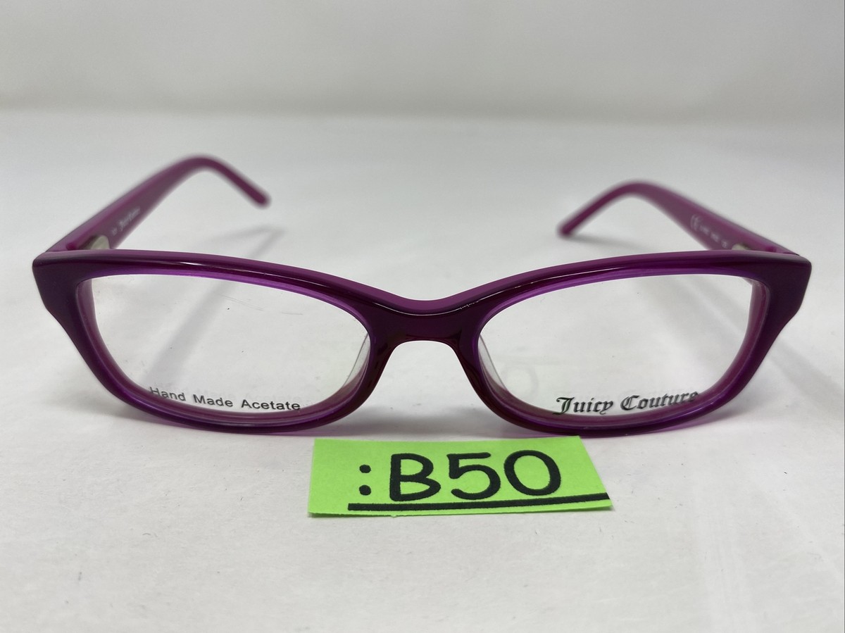 Juicy Couture Rectangle Women Violet Acetate Frame JUICY COUTURE EYEGLASSES FRAME JU 121/F RH6 purple flex  main image 3
