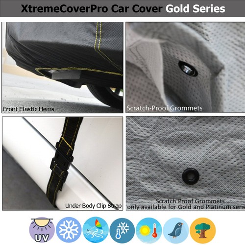 2015 2016 Mercedes-Benz SL400 SL550 SL63 WATERPROOF CAR COVER W/MIRRORPOCKET BLK - Picture 6 of 12