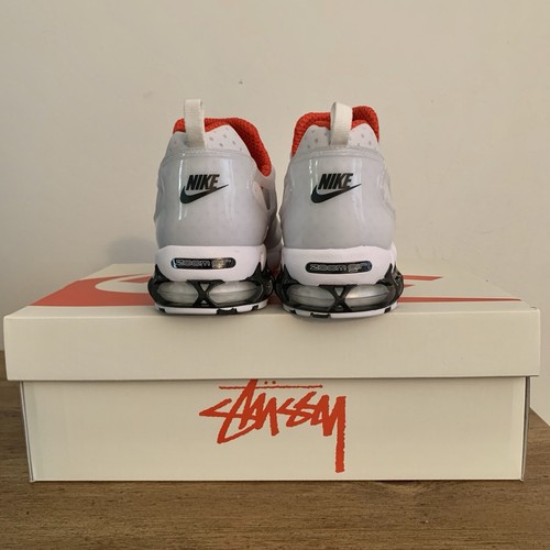 Nike x Stussy Air Zoom Spiridon Cage 2 Kukini CJ9918-100 White Shoes Size 8.5M - Picture 2 of 5