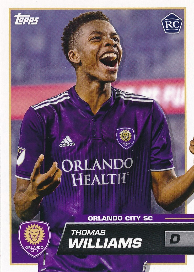 87 THOMAS WILLIAMS 2023 Topps MLS Soccer RC ORLANDO CITY SC | eBay