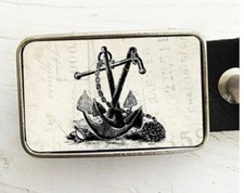 Nautical Anchor Belt Buckle