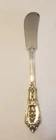 Rose Point by Wallace Sterling Silver Flat Handle Butter Spreader,  5 1/2" Long