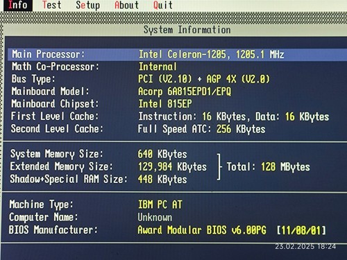 Socket 370 *Tualatin* Acorp 6A815E1/EP1 Ver 2.0 (815EP), CPU & 128 MB + Bonus - Picture 7 of 7