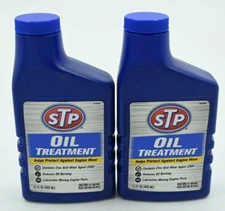 2 PACK STP  Oil Treatment 15 oz Reduces Oil Burning Protects Against Engine Wear
