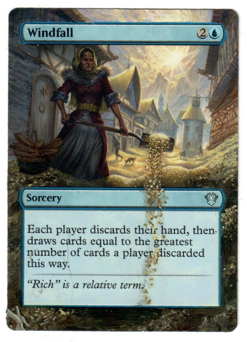 Windfall Full Art Altered MTG Magic Commander Cedh Wheel Windfall Full Art Altered MTG Magic Commander Cedh Wheel
