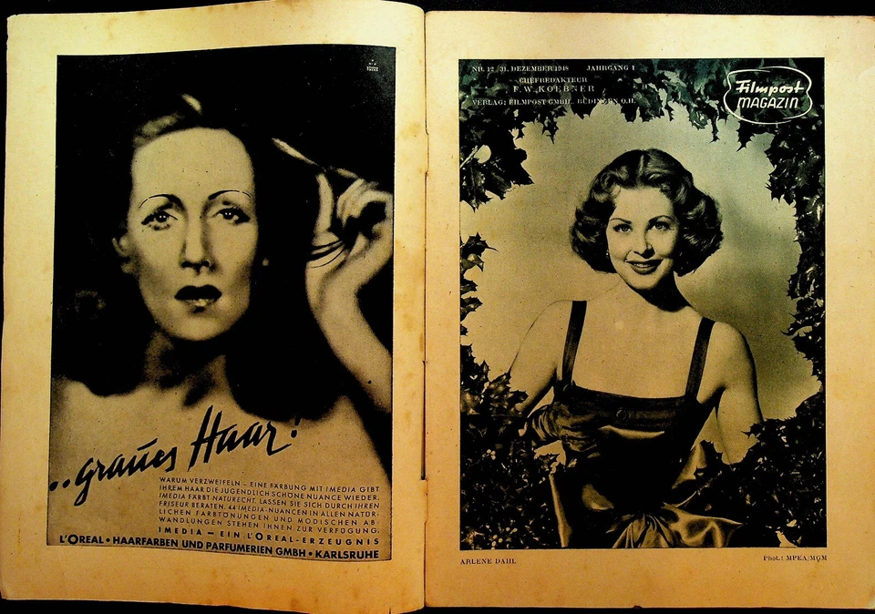 Filmpost December 31 1948 Walt Disney Marx Brothers Alice in Wonderland - Image 2 of 4