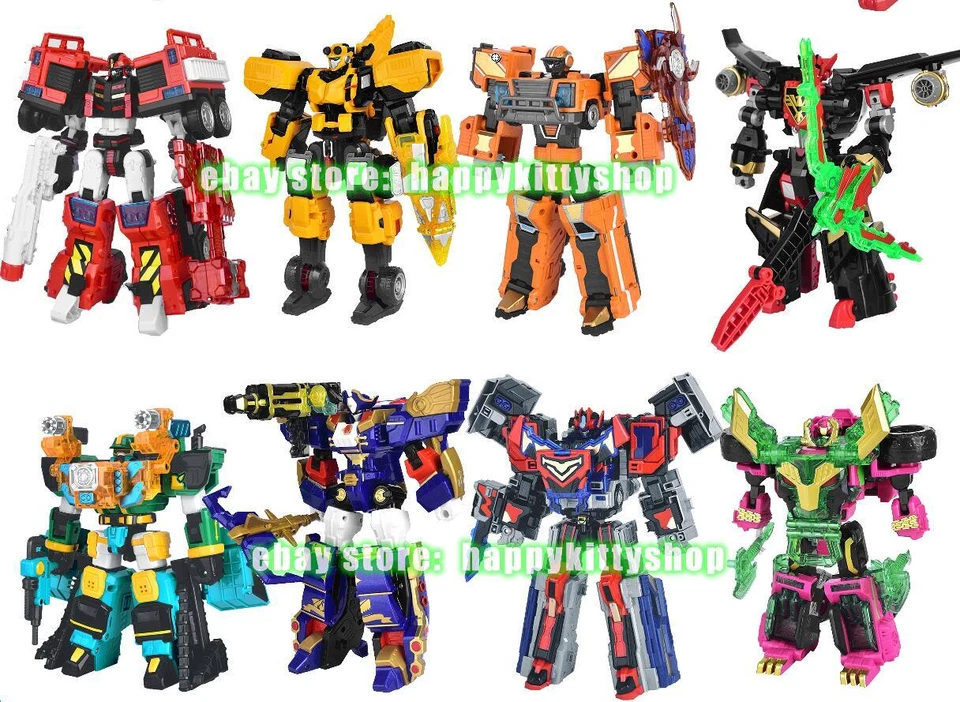 Metal Cardbot 7-11" Transform Figure Boys Kids Toy Car Truck Plane Vehicle Robot - Image 3 of 4