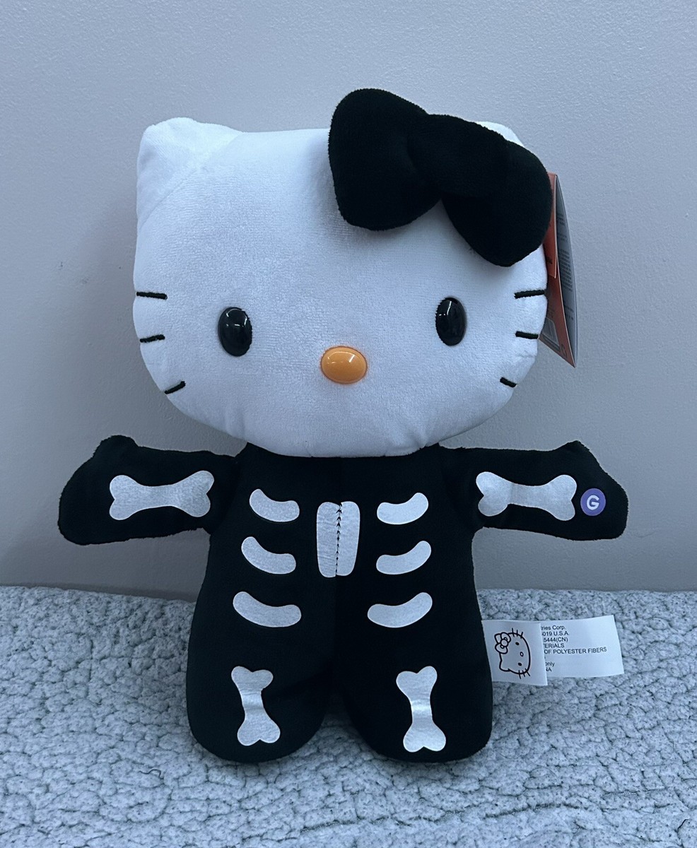 HELLO KITTY SKELETON PLUSH Halloween Greeter, Side Stepper