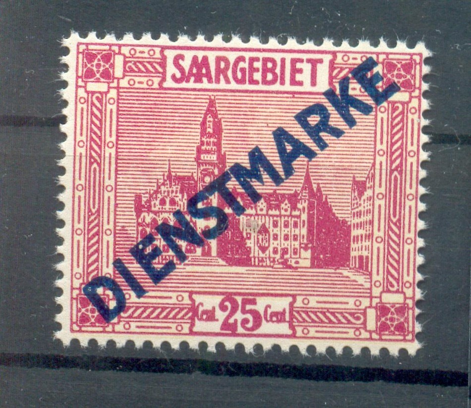 Saar Service 14XXI ABART** MNH Mint Never Hinged (72372)