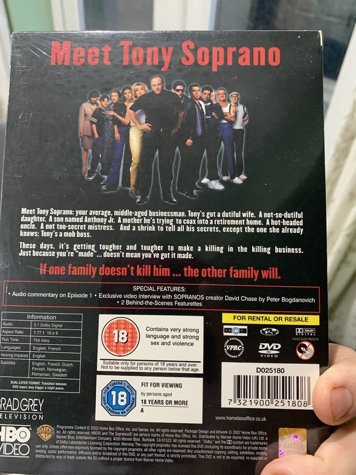 The Sopranos - Series 1 - Complete (DVD, 2003) - Image 2 of 2