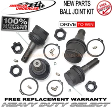 HD K80026 K8195T Upper & Lower Ball Joint Kit Ford F250 86 - 96 with 3850lb axle