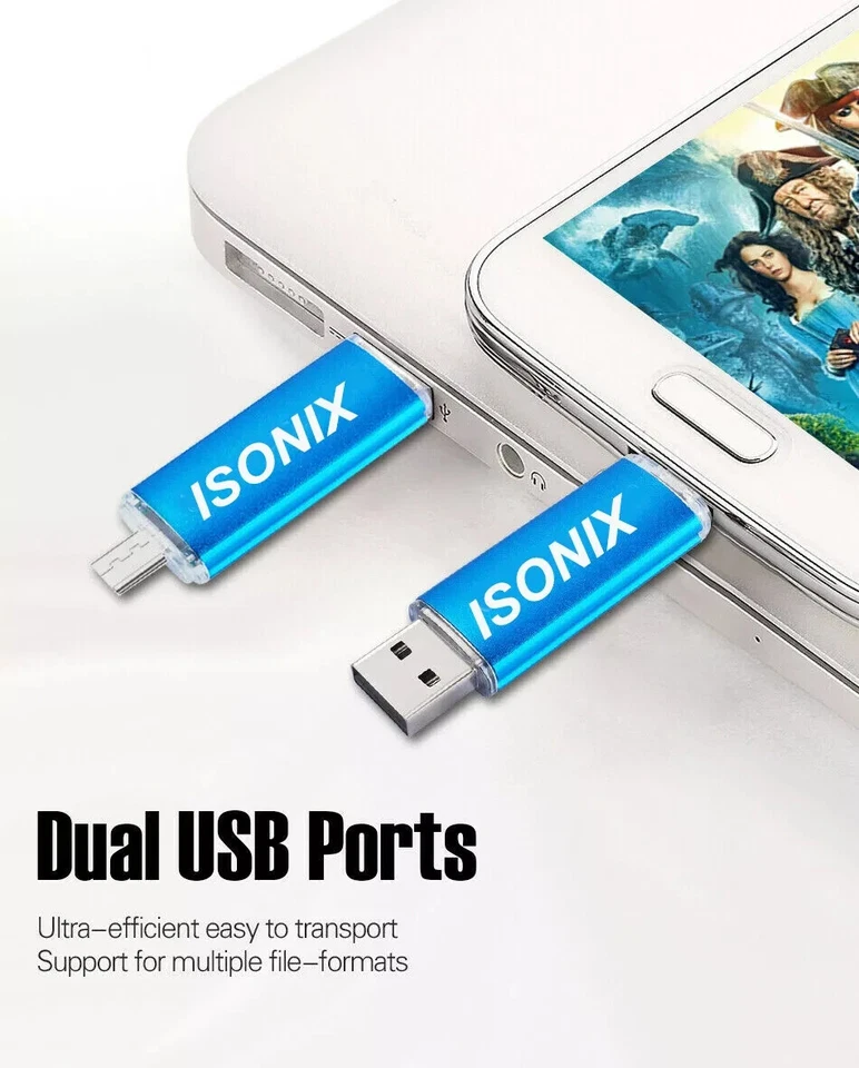 Chiavetta USB 32-128 Giga 2.0 Chiavetta 3 in 1 per smartphone Android Computer - Immagine 3 di 4