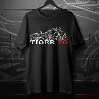 Triumph Tiger 70 80 90 100 T-Shirt, Motorcycle Tee Shirt for Vintage Riders
