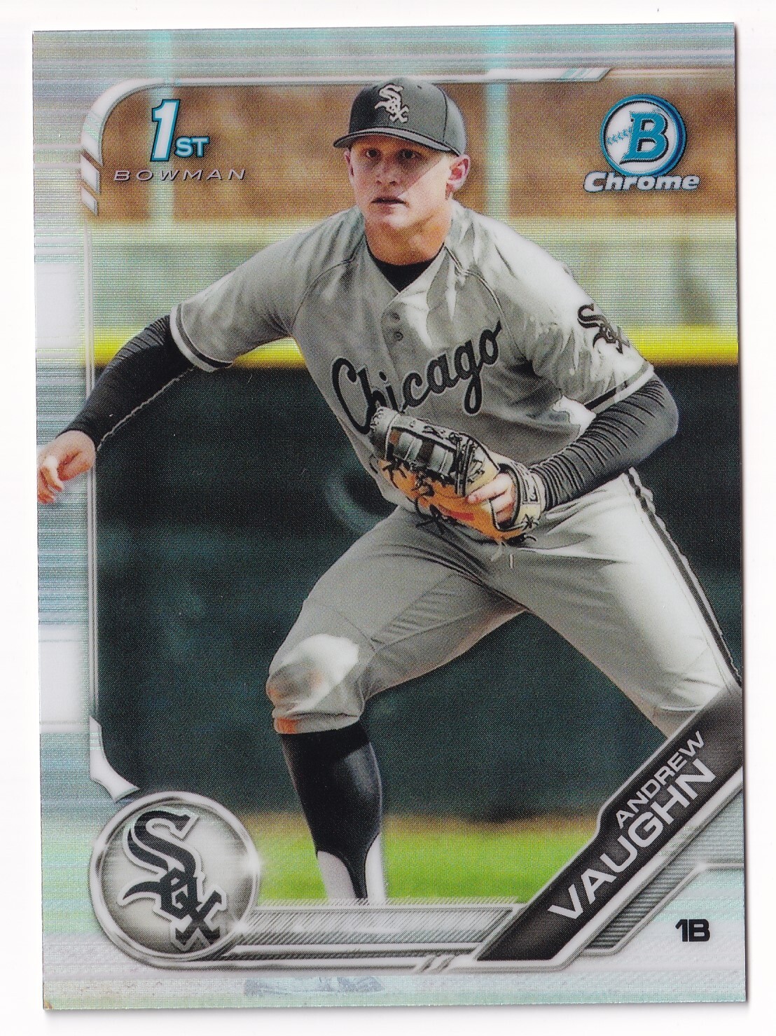 2019 Bowman Draft Chrome #BDC-100 Andrew Vaughn Chicago White Sox