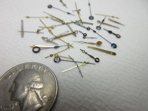 LOT OF 40 WATCH HANDS WATCHMAKER PARTS ASSORTED LOT POCKET / WRIST WATCH - Picture 7 of 7