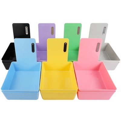 14 Pack Dental Working Lab Pan, Dental Lab Work Case, Medium Plastic Pans with S