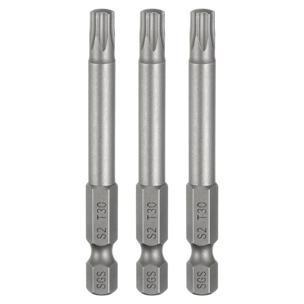 "3X T30 Torx Bit 1/4\" 65Mm Magnet. S2 FüR Torx Schrauben"-image