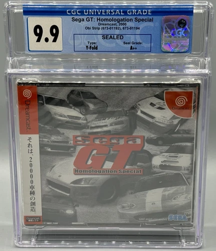 Sega GT Homologation Special Sega Dreamcast JP Version Sealed CGC 9.9 A++ Graded