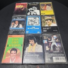 Vintage Elvis Presley Cassette Lot of 9 - RCA Originals Memphis, On Stage  More