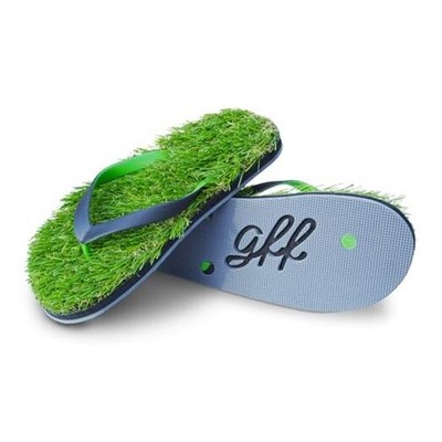 GFF Grass Flip Flops for Men/Women/Kids - XS/S/M/L Size Sandal - 7.5-9 Balck