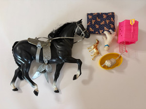 Vintage Mattel - Cheval Barbie Dancer (1970) Et Midnight Barbie (1980) Lot
