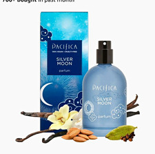 Pacifica Silver Moon Perfume Spray 2 fl oz Vanilla Almond Spice Vegan