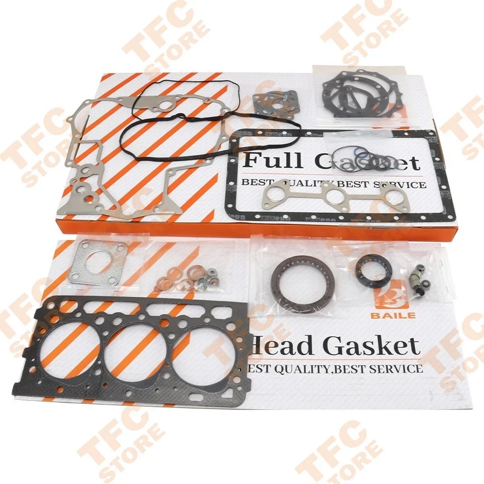STD Full Gasket Set Kit + Main &Con Rod Bearing For Kubota D902 72*1.5HK+1.5+3mm - Image 3 of 4