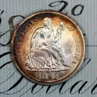 * 1891-P * NEAR+ GEM BU MS SEATED LIBERTY DIME * FROM ORIGINAL COLLECTION