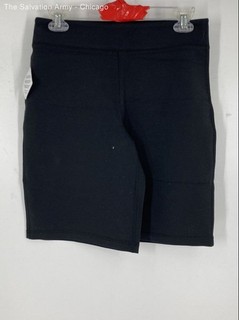 Athleta Womens Black Elastic Waist Pull On Activewear Biker Shorts Size Small