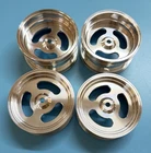 Vintage 2.2“Aluminum Wheels 3 Slots Silver For Team Associated RC10 4WD