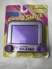 Metallic Pocket Etch a Sketch Purple Ohio Art Sealed 2004 Vintage Spin Master
