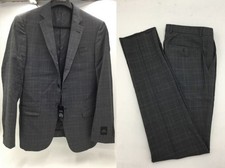 Armani Exchange Men'S Slim-Fit Superfine Wool Suit, Charcoal, USA40 REG 34W