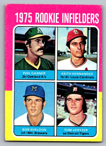 1975 TOPPS #623 PHIL GARNER A'S & KEITH HERNANDEZ CARDINALS ROOKIES
