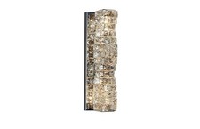 Dimmable LED Crystal Wall Sconces 3CCT Lighting Silver Indoor Stainless Steel...
