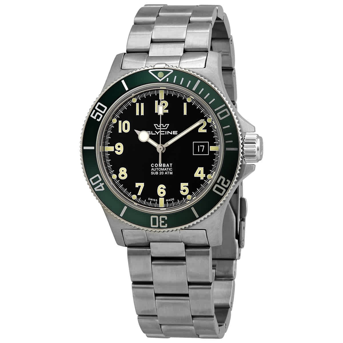 Glycine Combat Sub GL0253 42 mm Automatic Men's Watch - Silver