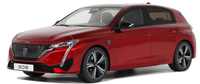 Peugeot 308 GT 2022 Red 1/18 - OT1140 Ottomobile