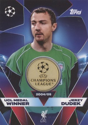 Champions League 2025/26 Trading Card UCLW-JD Jerzy Dudek UCL Medal Winner Relic