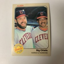 1983 Fleer Super Star Special Big Chiefs Toby Harrah and Andre Thompson 