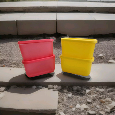 Tupperware Cubix Mini Rectangular 250 ML Set Of 4  8 OZ Christmas Gift